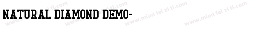 Natural Diamond Demo字体转换
